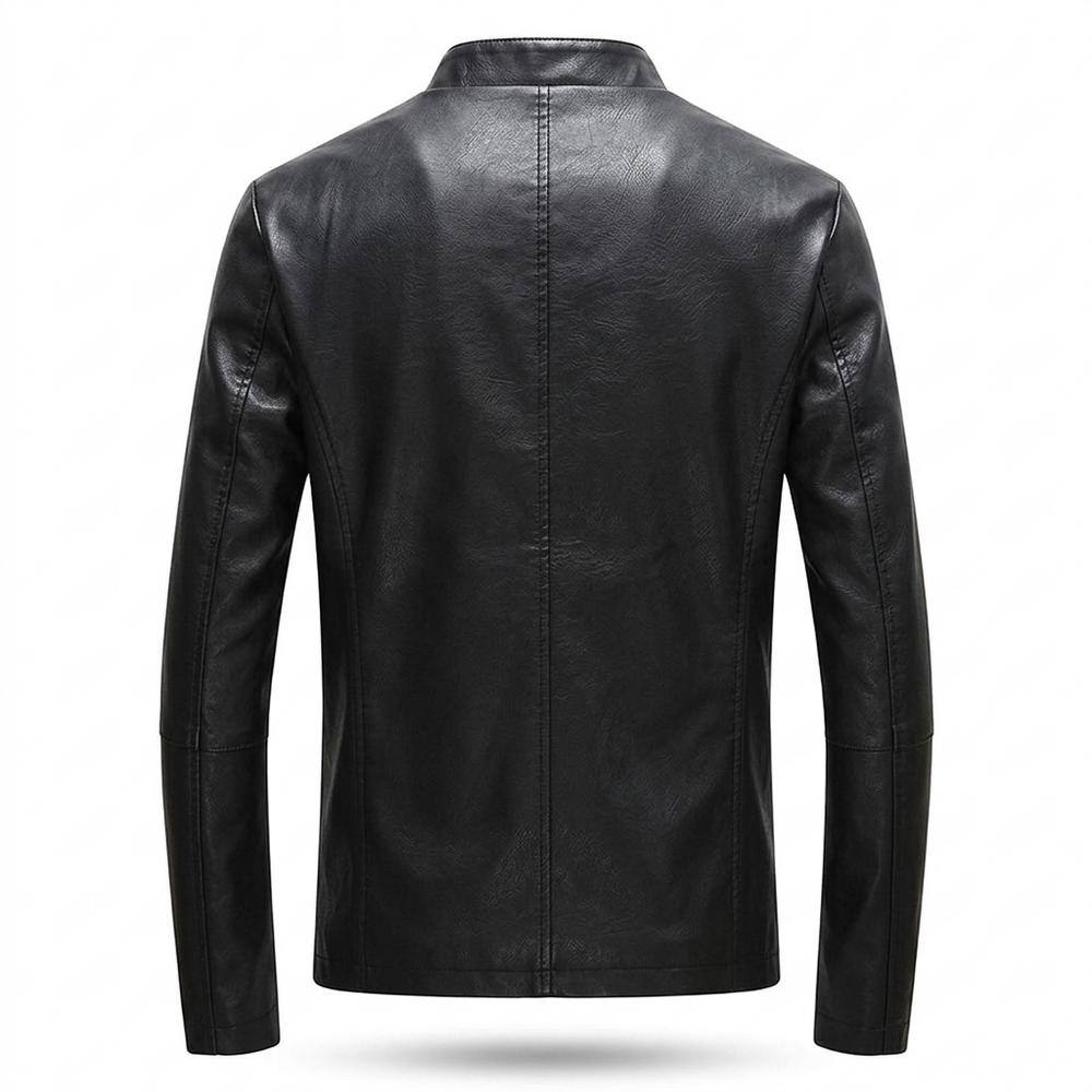 Lederjacken Outlet24 - Risil | Langärmelig Tailliert Lederjacke Herren