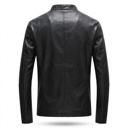 Lederjacken Outlet24 - Risil | Langärmelig Tailliert Lederjacke Herren