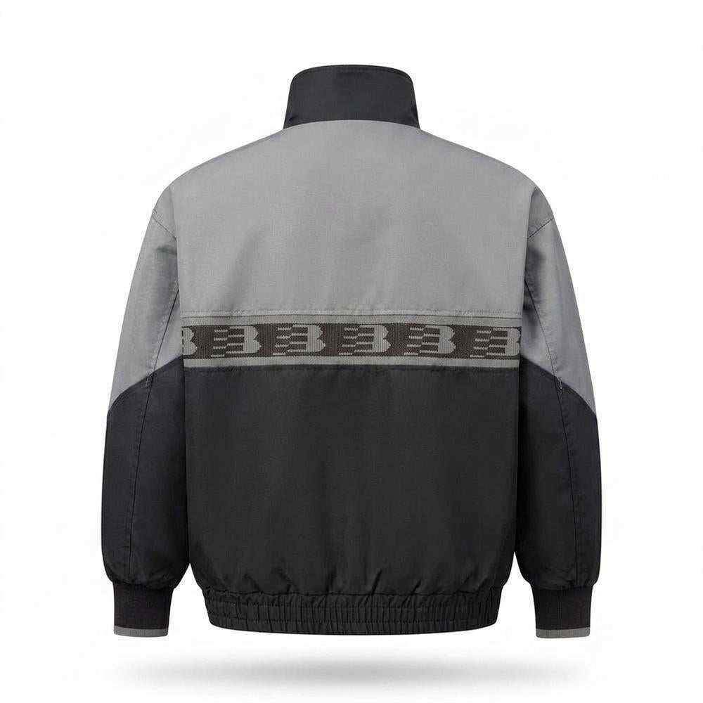 Lederjacken Outlet24 - Yegik | Zweifarbige Hochgeschlossene Jacke Unisex