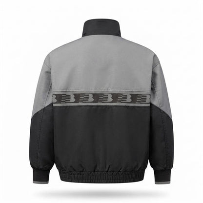 Lederjacken Outlet24 - Yegik | Zweifarbige Hochgeschlossene Jacke Unisex