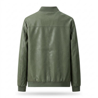 Lederjacken Outlet24 - Devut | Reißverschluss Gefütterte Lederjacke Herren