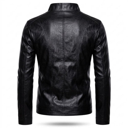 Lederjacken Outlet24 - Tibir | Tailliert Glatt Lederjacke Herren