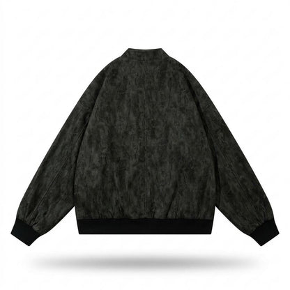 Lederjacken Outlet24 - Soser | Strukturiert Bedruckt Wildleder-Jacke Unisex