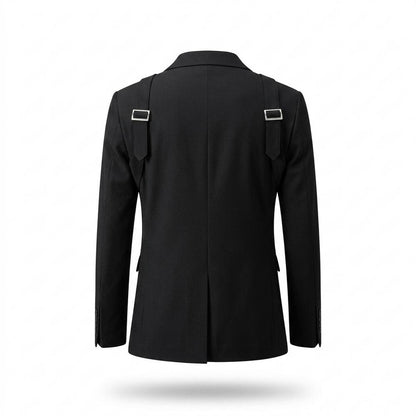 Lederjacken Outlet24 - Sobid | Tailliert Appliziert Anzug Herren