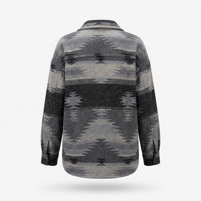 Lederjacken Outlet24 - Tetot | Gemustert Geknöpft Jacke Damen