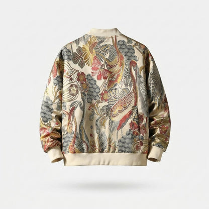 Lederjacken Outlet24 - Lumiv | Bestickte Gemusterte Jacke Unisex