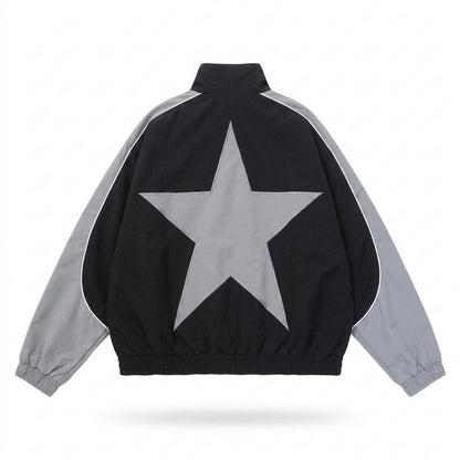 Lederjacken Outlet24 - Yozuk | Colorblock Stehkragen Jacke Unisex