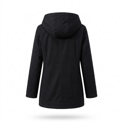 Lederjacken Outlet24 - Zuget | Gefütterte Kapuzen Jacke Damen