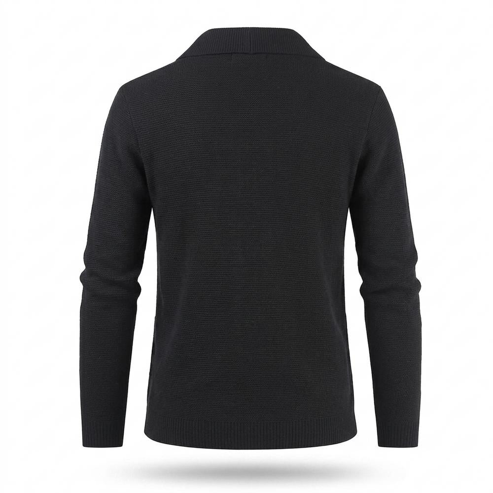 Lederjacken Outlet24 - Ronuk | Strukturiert Geknöpft Cardigan Herren