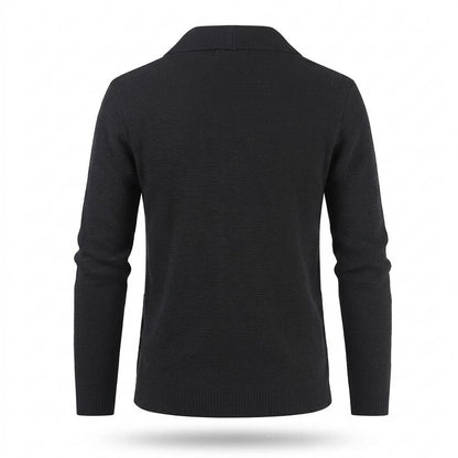Lederjacken Outlet24 - Ronuk | Strukturiert Geknöpft Cardigan Herren