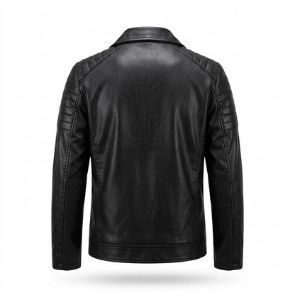 Lederjacken Outlet24 - Zokok | Asymmetrisch Gesteppt Lederjacke Herren