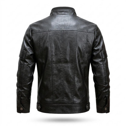 Lederjacken Outlet24 - Suwan | Gefüttert Strukturiert Lederjacke Herren