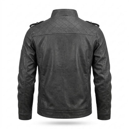 Lederjacken Outlet24 - Mulin | Gesteppt Tailliert Lederjacke Herren