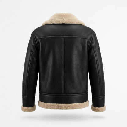 Lederjacken Outlet24 - Yovet | Genarbte Gefütterte Lederjacke Herren