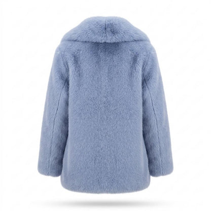 Lederjacken Outlet24 - Vizuk | Flauschiger Kapuzen Mantel Damen