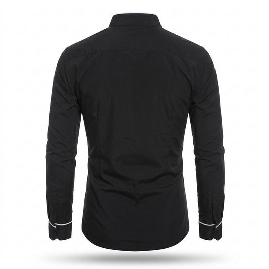Lederjacken Outlet24 - Eavis | Tailliert Gepaspelt Lederjacke Herren