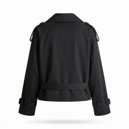 Lederjacken Outlet24 - Muwel | Kurze Doppelreihige Jacke Damen