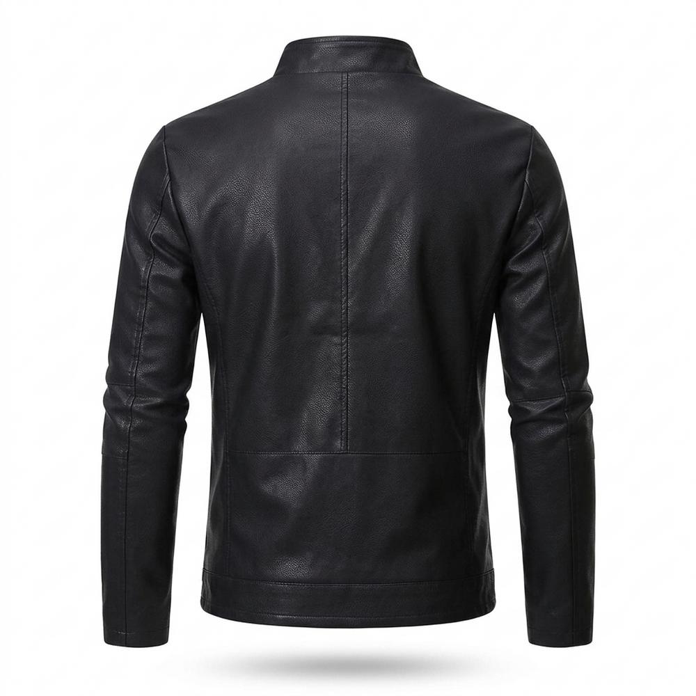 Lederjacken Outlet24 - Vifat | Gefütterte Taillierte Lederjacke Herren