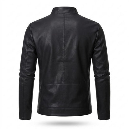 Lederjacken Outlet24 - Vifat | Gefütterte Taillierte Lederjacke Herren
