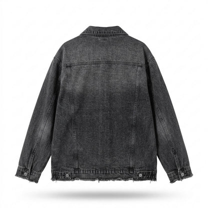 Lederjacken Outlet24 - Lurun | Weit geschnittene Denim Jacke Damen