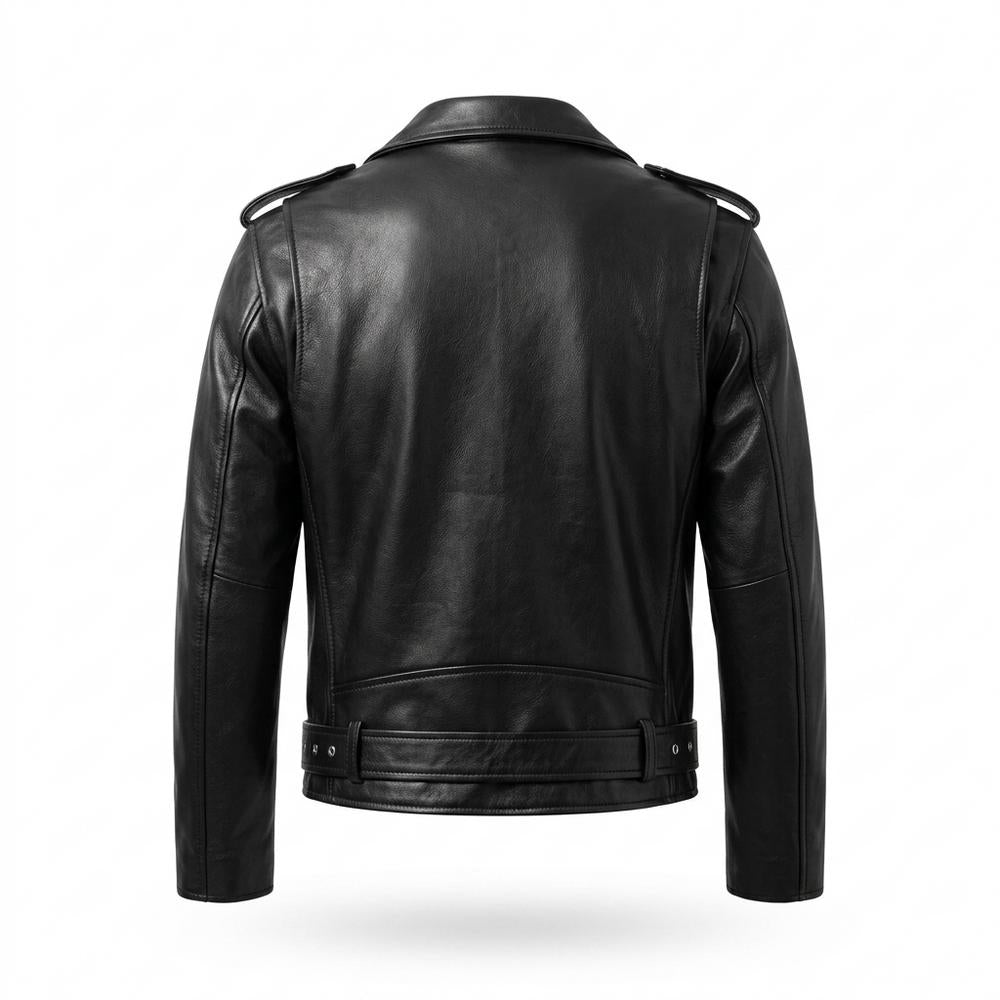 Lederjacken Outlet24 - Maziv | Asymmetrisch Gegürtet Lederjacke Herren