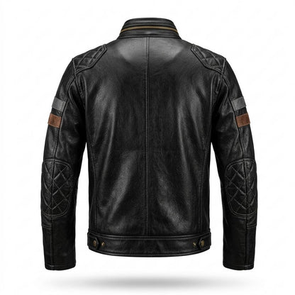 Lederjacken Outlet24 - Kosil | Gesteppte Genarbte Lederjacke Herren