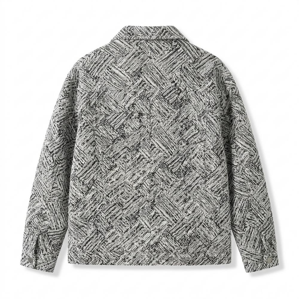 Lederjacken Outlet24 - Yikak | Gemusterte Gerade Geschnittene Jacke Unisex