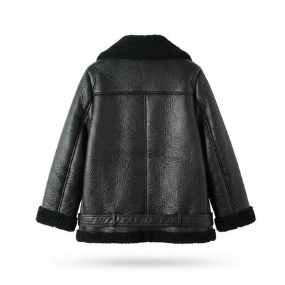 Lederjacken Outlet24 - Yalin | Gefüttert Asymmetrisch Lederjacke Damen