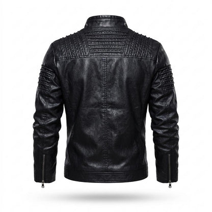 Lederjacken Outlet24 - Vofok | Gefüttert Gesteppt Lederjacke Herren