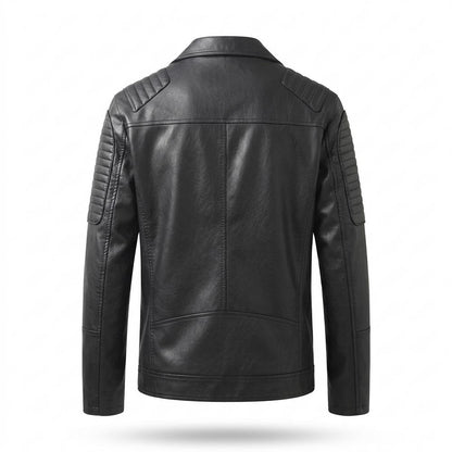 Lederjacken Outlet24 - Zufet | Gesteppt Asymmetrisch Lederjacke Herren