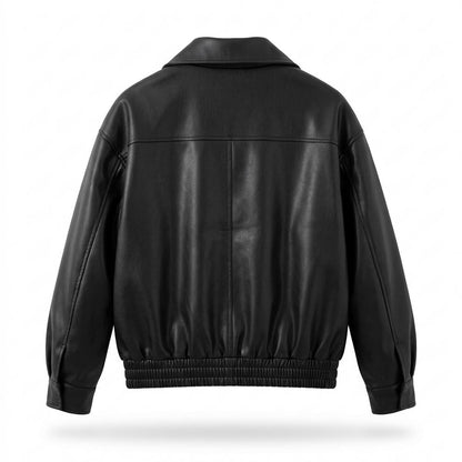 Lederjacken Outlet24 - Eofuv | Locker Geschnittene Lederjacke Herren