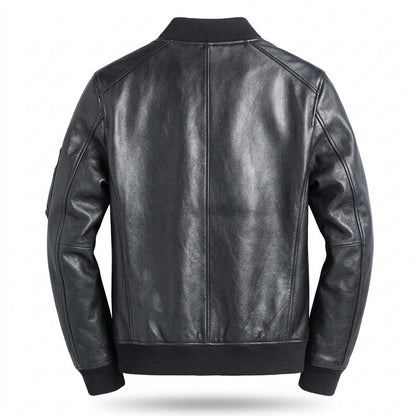Lederjacken Outlet24 - Risol | Gesteppt Gefüttert Lederjacke Herren