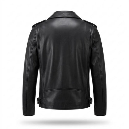 Lederjacken Outlet24 - Sopol | Asymmetrische Gefütterte Lederjacke Herren