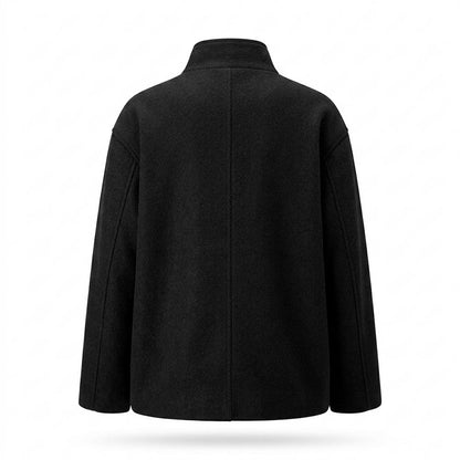 Lederjacken Outlet24 - Cumuk | Doppelreihige Kastige Jacke Damen