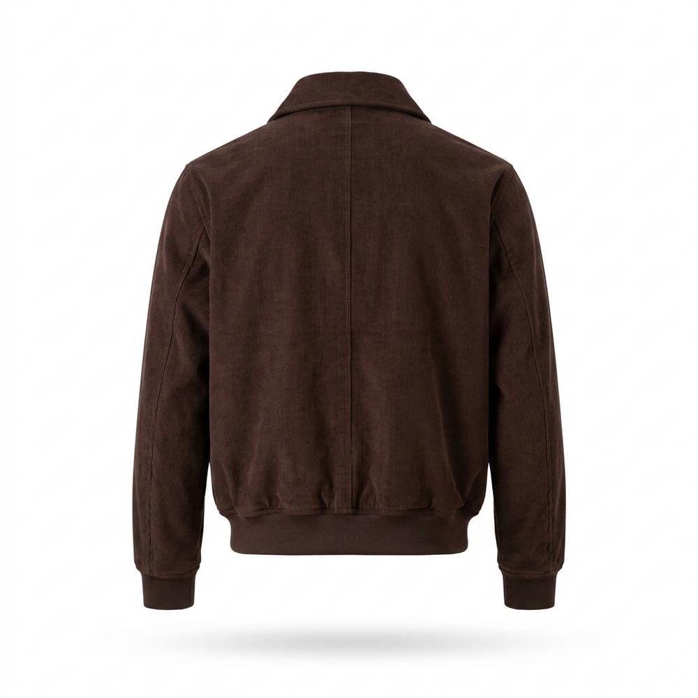 Lederjacken Outlet24 - Mipos | Gerippte Gefütterte Jacke Herren