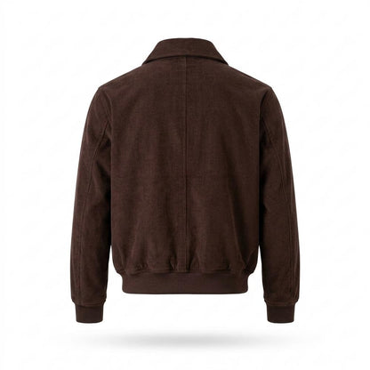 Lederjacken Outlet24 - Mipos | Gerippte Gefütterte Jacke Herren