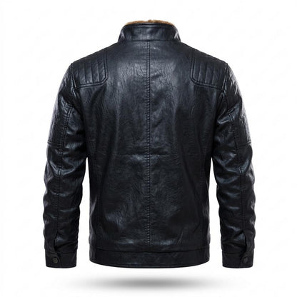 Lederjacken Outlet24 - Kofiv | Gefütterte Gesteppte Lederjacke Herren