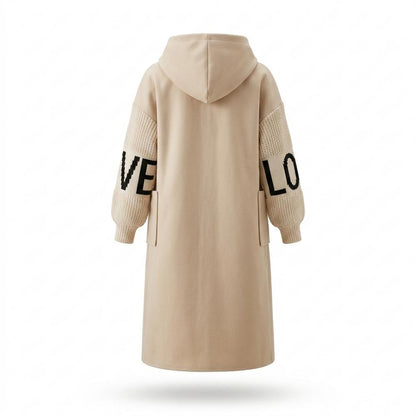 Lederjacken Outlet24 - Kekum | Kombinierter Langer Mantel Damen