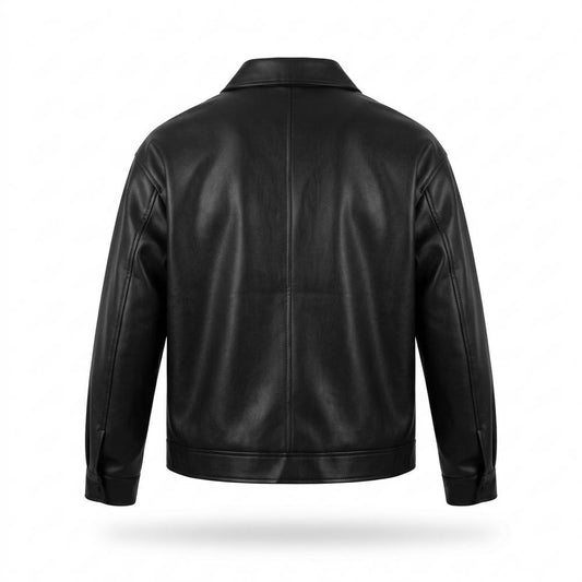 Lederjacken Outlet24 - Euvak | Reißverschluss Glatt Lederjacke Herren