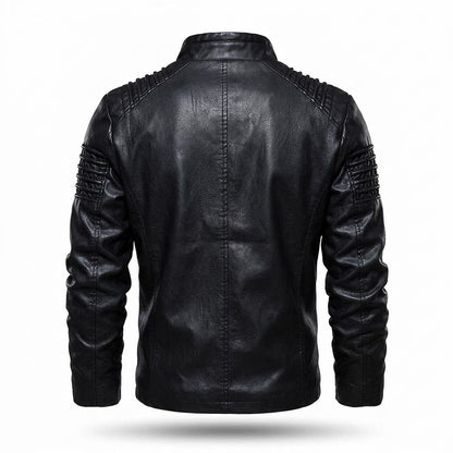 Lederjacken Outlet24 - Mezad | Gefüttert Strukturiert Lederjacke Herren