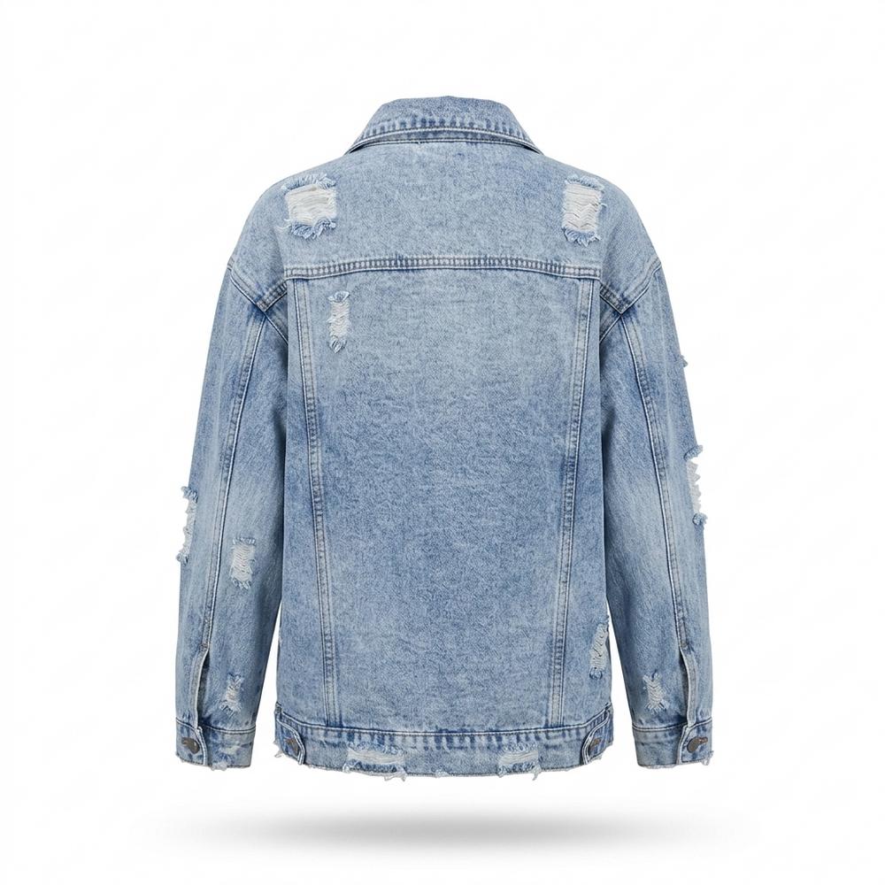 Lederjacken Outlet24 - Aopas | Used-Look Oversize Jacke Damen
