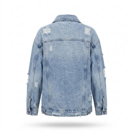 Lederjacken Outlet24 - Aopas | Used-Look Oversize Jacke Damen
