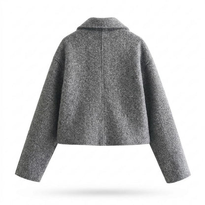 Lederjacken Outlet24 - Nizis | Strukturiert Kurzgeschnitten Jacke Damen