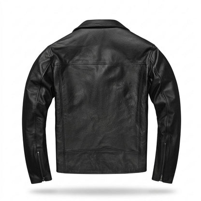 Lederjacken Outlet24 - Delas | Asymmetrisch Gefüttert Lederjacke Herren