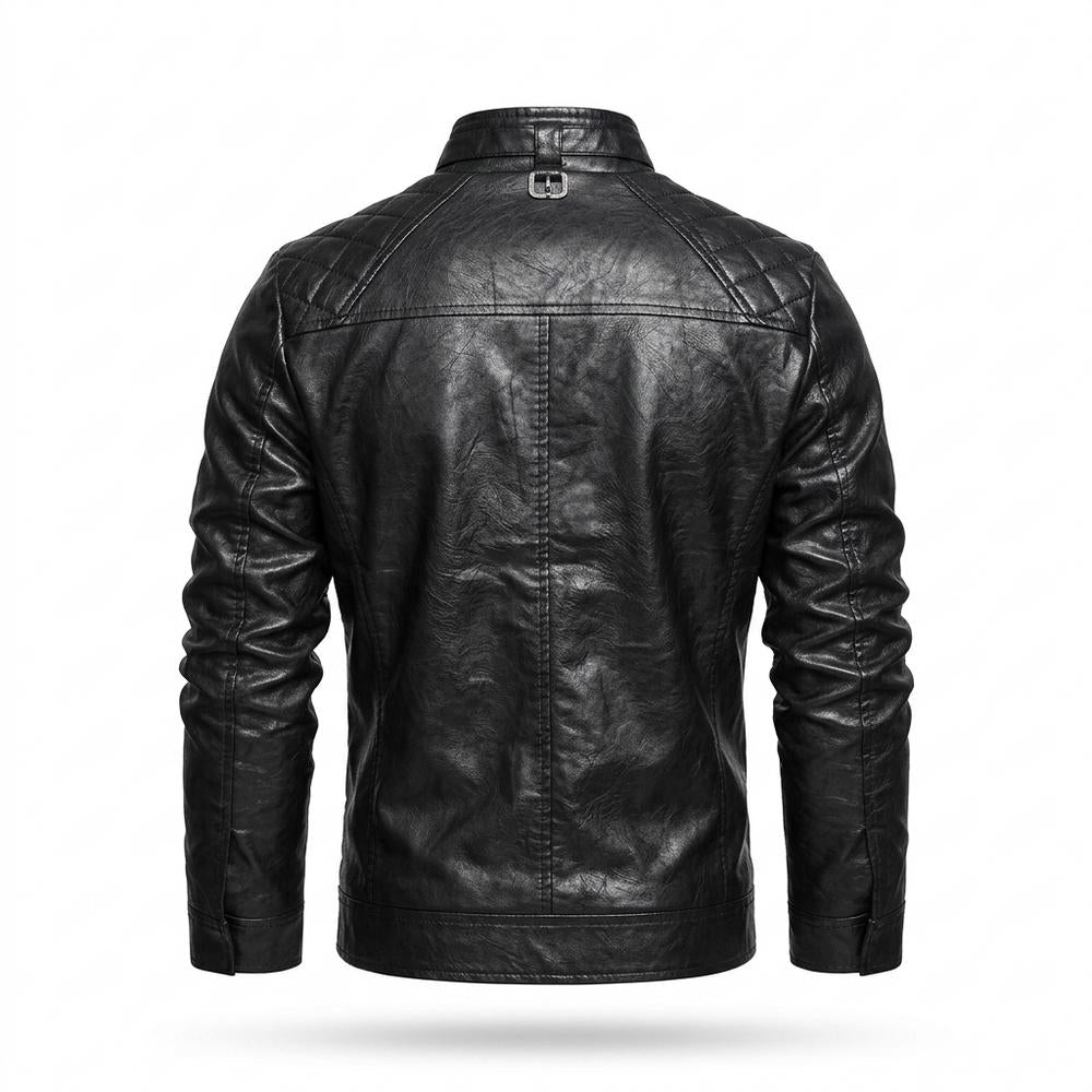 Lederjacken Outlet24 - Yenil | Gesteppt Tailliert Lederjacke Herren