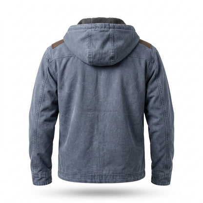 Lederjacken Outlet24 - Dusol | Gefüttert Kapuzen- Jacke Herren