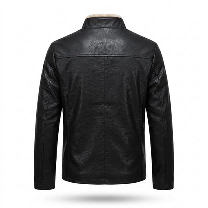 Lederjacken Outlet24 - Eugor | Gefütterte Wärmende Lederjacke Herren