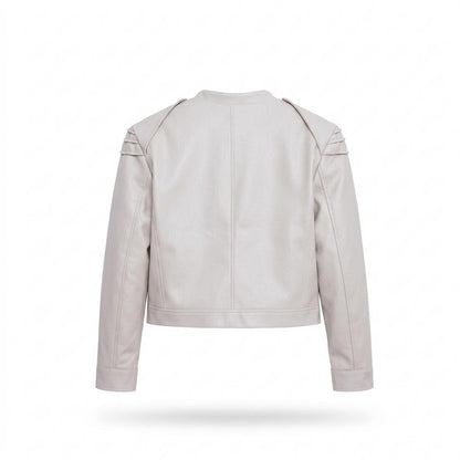 Lederjacken Outlet24 - Vilal | Glatt Tailliert Lederjacke Damen