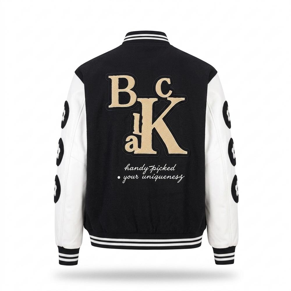 Lederjacken Outlet24 - Yohal | Bestickt Zweifarbig Jacke Unisex