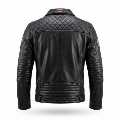 Lederjacken Outlet24 - Mafil | Gesteppt Tailliert Lederjacke Herren